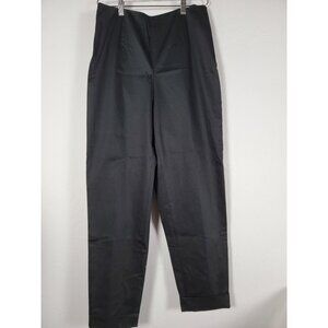 Talbots Womens Stretch Black Straight Leg High Rise Dress Pants Size 8 Career
